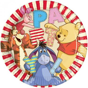 Winnie Plates 23cm 8pcs