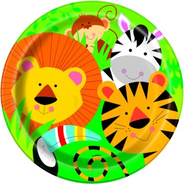 Animal Jungle plates 23cm 8pcs