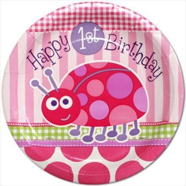 Lady Bug Plates 23cm 8pcs