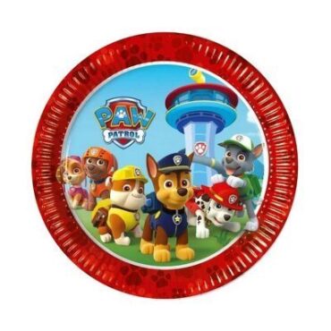 Paw Patrol Plates 20cm 8pcs