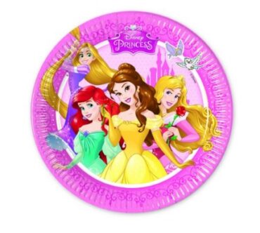 Princess Plates 20cm 8pcs