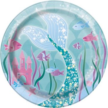 Mermaid Plates 20cm 8pcs